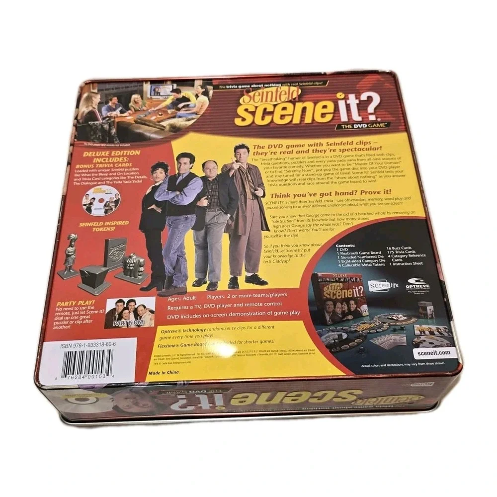 🎲 Seinfeld Scene It? Deluxe DVD Board Game Complete Set GUC Retro TV Trivia